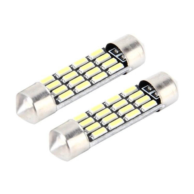 Car Dome Reading Light 2-Pack 36mm Interior Lamp For Vehicle - high-brightness LED replacement pair for car dome/reading lights