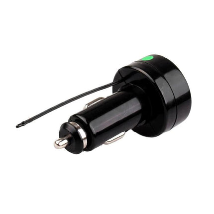 Car Voltage and Temperature Monitor for Daily Vehicle Checks compact cigarette lighter plug display for battery and engine temperature