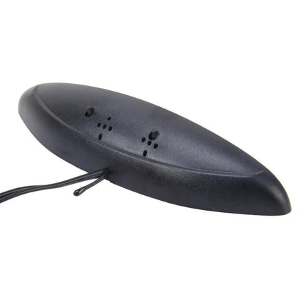 Essential Car Thermometer and Clock for Everyday Commutes black oval dashboard temperature and clock sensor with cable