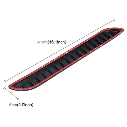 Universal Car Bumper Guard Protector Strip Set for Vehicles slim 41cm peel-and-stick bumper guard strip for scratch protection