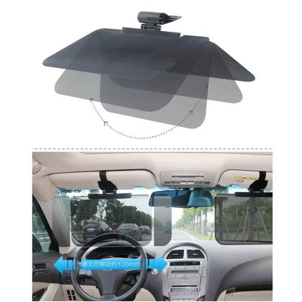 Rotating Anti-Glare Sun Visor for Car Day and Night Driving - adjustable rotating visor reduces sun and headlight glare for safer driving