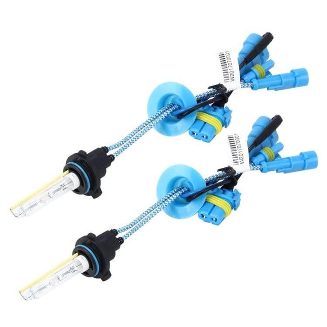 2 Pack HID Bulbs 5500K For Car Headlights Easy To Install - compact 55W xenon-style replacement bulbs with plug-and-play connectors