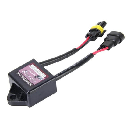 2-Pack HID Canbus Decoder For Cars - Anti-Flicker Adapters wired anti-flicker capacitor with common HID connectors for aftermarket HID upgrades