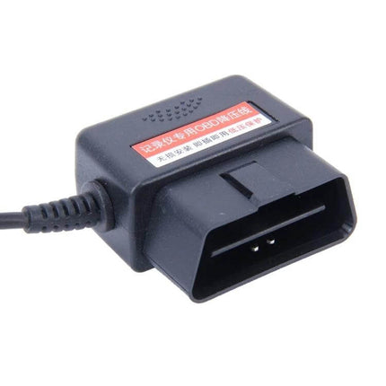 OBD Car Charging Cable For GPS And Tablet, Micro USB — compact OBD-to-micro-USB car power adapter with built-in switch for GPS and tablets
