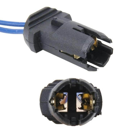 2-Pack T10 Car LED Decoder For Error-Free Clearance Lights black T10 socket adapter with blue wires