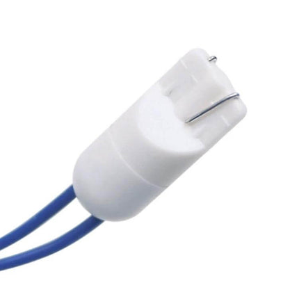 2-Pack T10 Car LED Decoder For Error-Free Clearance Lights - white T10 decoder with blue wires, aluminum housing for LED clearance lights