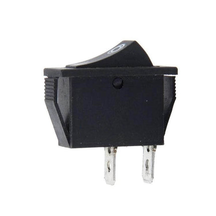 Car Push Button Switch 2Pin For Auto Electrical Accessories – compact black 2-pin rocker switch for dashboard and auxiliary devices