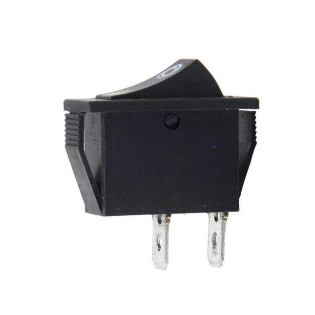 Car Push Button Switch 2Pin For Auto Electrical Accessories – compact black 2-pin rocker switch for dashboard and auxiliary devices