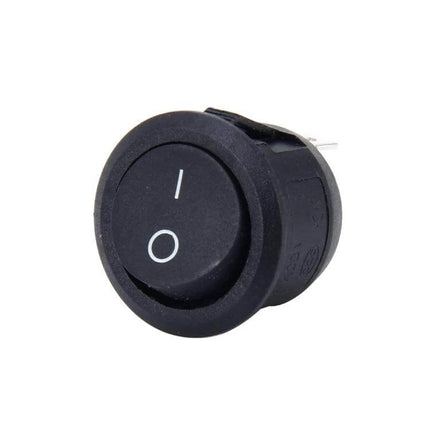Car 3-Pin Round Push Button Switch OFF-ON For Extra Car Electronics - black round rocker switch for interior lighting and accessories