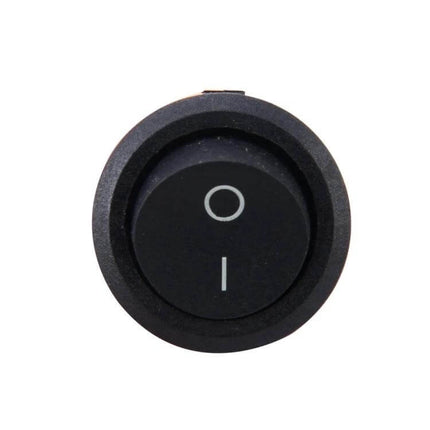 Car 3-Pin Round Push Button Switch OFF-ON For Extra Car Electronics - black round rocker switch for interior lighting and accessories