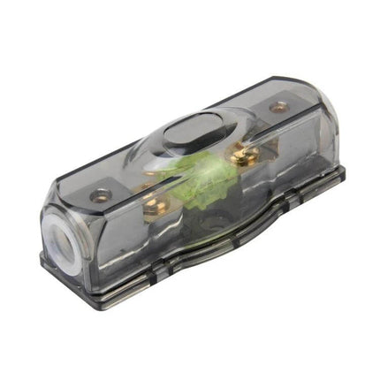Car Audio Blade Fuse Holder Bolt-On For Safe Easy Vehicle Wiring - clear bolt-on blade fuse holder for car audio amps, DC 58V