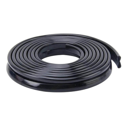 5.6m Flexible Rubber Decorative Strip for Car Doors and Windows - black coiled trim for protecting edges and customizing interior/exterior