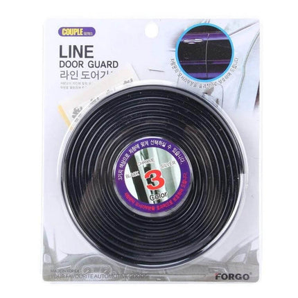 5.6m Flexible Rubber Decorative Strip for Car Doors and Windows - black flexible door/window edge trim roll protecting car edges and interior surfaces