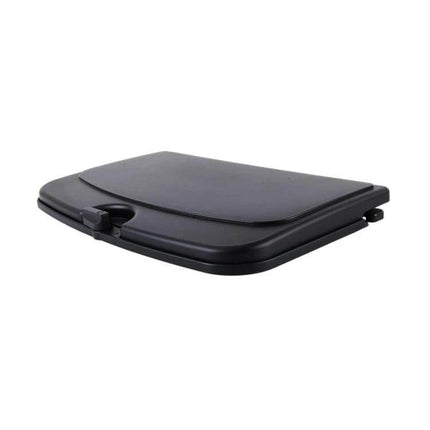 Shunwei Foldable Backseat Tray for Car Travel and Dining - black ABS foldable tray with cup holder and phone stand for backseat passengers