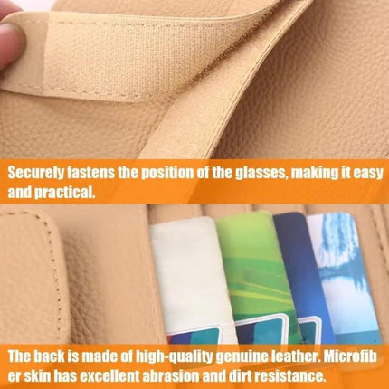 Versatile Car Sun Visor Storage Pouch for Sunglasses and Cards
