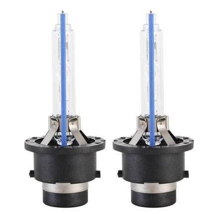 D2S HID Headlight Xenon Bulbs 8000K Dual Pack For Cars - pair of 35W blue-tipped D2S HID xenon bulbs for car headlights