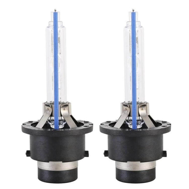 D2S HID Headlight Xenon Bulbs 8000K Dual Pack For Cars - pair of 35W blue-tipped D2S HID xenon bulbs for car headlights