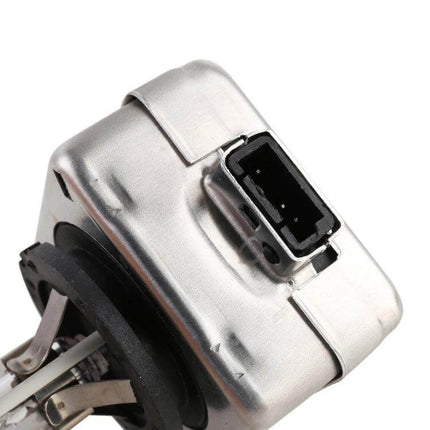 HID Headlight Bulbs 8000K 2 Pack Set For Cars Quality close-up of HID xenon bulb connector and metal housing