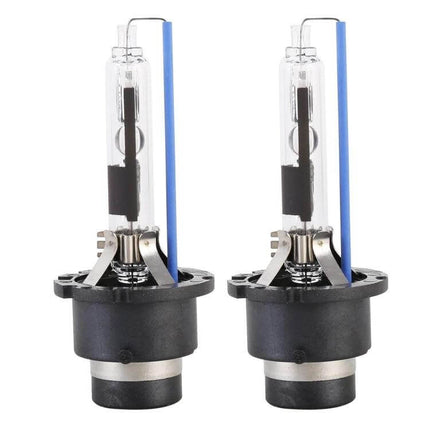 HID Xenon Headlight Bulbs For Cars Everyday Visibility - pair of 35W HID xenon replacement bulbs for headlights, fog and DRL, clear glass design