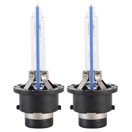 HID Car Headlight Bulbs For 12V Vehicles Everyday Driving - pair of HID xenon headlight bulbs for brighter everyday driving visibility