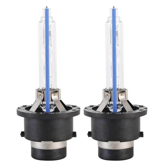 HID Car Headlight Bulbs For 12V Vehicles Everyday Driving - pair of HID xenon headlight bulbs for brighter everyday driving visibility