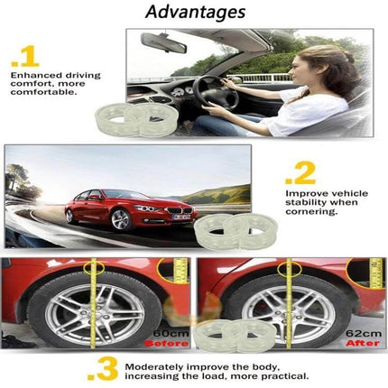 Car Shock Absorber Spring Buffer for Auto Bumpers and Frames installed to reduce vibration, improve comfort and stability in car bumper-to-frame area