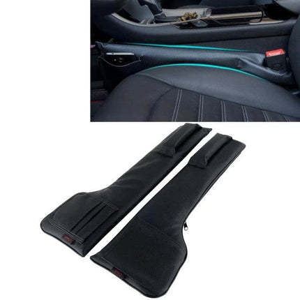 Universal Car Seat Gap Filler Organizer for Daily Essentials - black leather seat gap fillers preventing items falling between seats