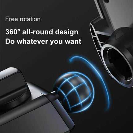 JOYROOM Adjustable Car Phone Holder for Secure Mounting showing 360° ball joint for free rotation and easy in-car positioning