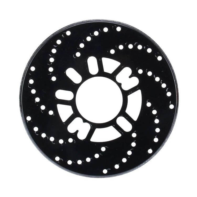 Universal Aluminium Wheel Disc Brake Cover Decorative black aluminium cross-drilled rotor-style decorative wheel disc cover for passenger cars