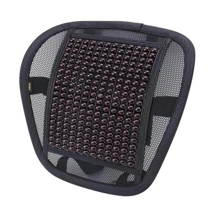 Breathable Summer Waist Mat with Wooden Massage Beads for Car and Office breathable mesh lumbar support with wooden beads for car or office seating
