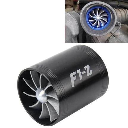 Car Air Intake Turbo Charger Fan Kit For Better Engine Airflow Red - compact aluminum alloy dual-propeller turbo fan upgrade