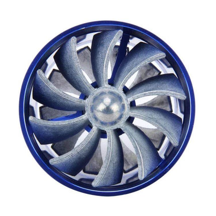 Car Air Intake Turbo Charger Fan Kit For Better Engine Airflow Red - dual-propeller aluminum alloy turbo fan for improved engine intake airflow