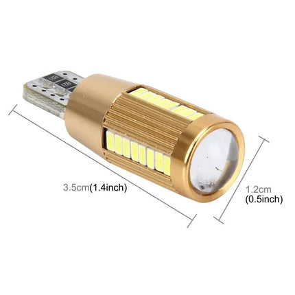 T10 2W 180LM 5500K Car Clearance Light Blue Two Pack