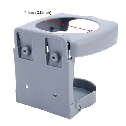 Portable Universal Car Drink Holder for Bottles Under 7.5 cm - gray foldable cup holder for car organizing and spill prevention