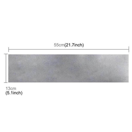Aluminum Rear Warning Sign Sticker for Trucks and Vans, 55cm x 13cm - silver rectangular aluminum rear marker for improved vehicle visibility