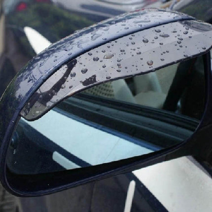 Universal Rubber Rain Baffle for Car Rearview Mirrors, 2 Pack on wet side mirror reducing water buildup for clearer visibility