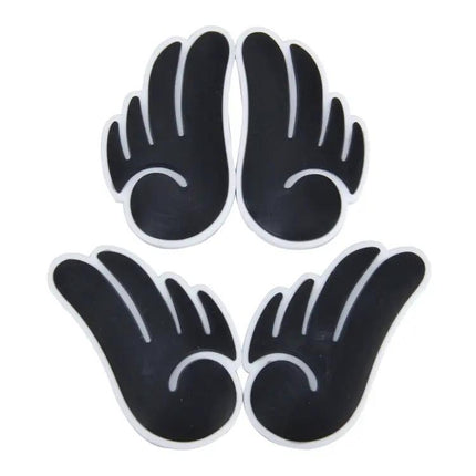 Angel Wing Shaped PVC Car Door Protection Stickers, Set of 4