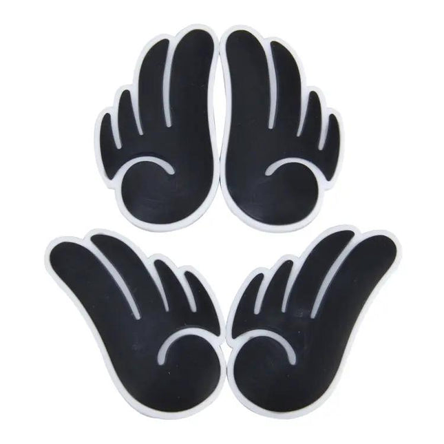 Angel Wing Shaped PVC Car Door Protection Stickers, Set of 4