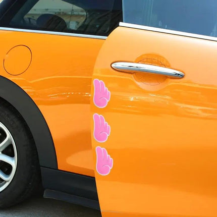 Angel Wing Shaped PVC Car Door Protection Stickers, Set of 4