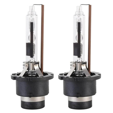 HID Xenon Headlight Bulbs 4300K 12V for Cars and SUVs - pair of 35W replacement bulbs shown