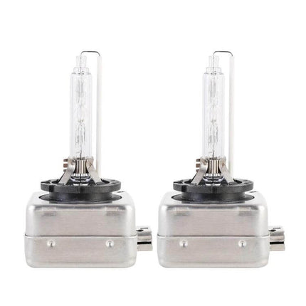 HID Headlight Bulbs For Car Use 2 Pack Ready To Install - 35W HID xenon replacement bulbs, clear glass twin pack for brighter night driving