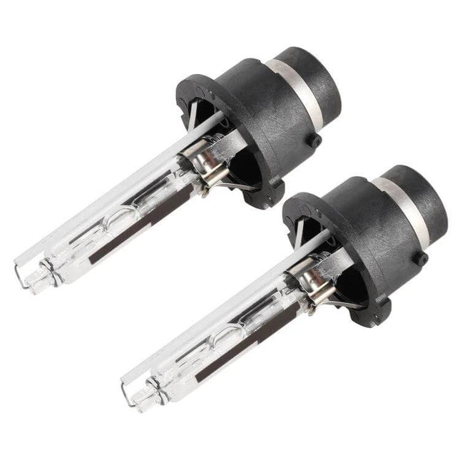 D2R HID Bulbs 2 Pack For Car Headlights White Light - two 35W 3800 lm replacement HID headlamp bulbs for improved night visibility