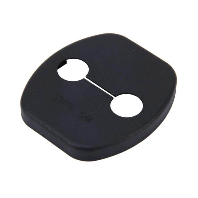 Car Door Lock Buckle Guard Protection Cover For Nissan And Venucia – black ABS protective door latch cover to prevent scuffs and paint chips