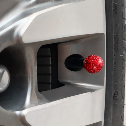 Carbon Fiber Tire Valve Caps for Cars, Set of Four