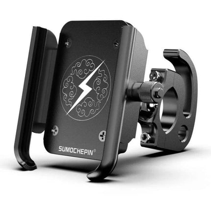 Aluminum Motorcycle Phone Holder for 4-6.5 Inch Devices - durable aluminum alloy bike mount for GPS and hands-free use