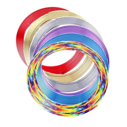 Universal 8-Meter Shining Trim Strip for Car Wheel Hubs