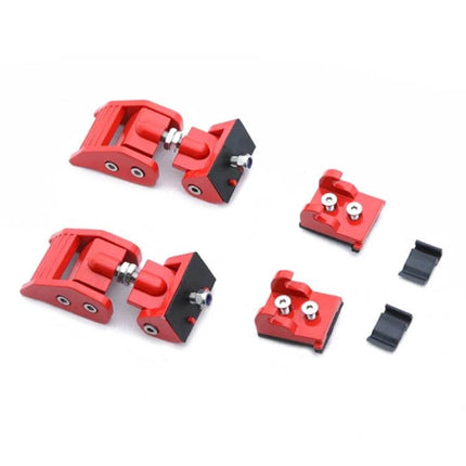 Jeep Wrangler Car Latch Locking Catch Buckle Engine Cover Red metal hood latch set for off-road durability and replacement