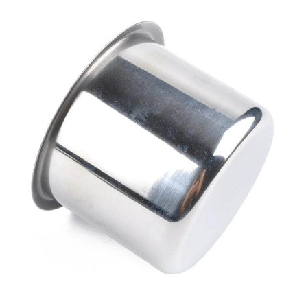 Stainless Steel Drop-in Cup Holder for RV and Vehicles, 80x56mm stainless steel recessed cup holder for RVs and vehicles