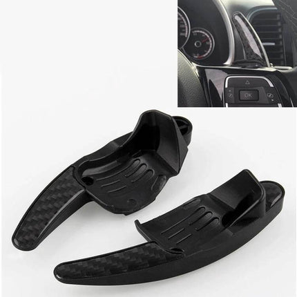 Paddle Shift Extensions for Volkswagen Golf and Passat Driving - black carbon fiber steering wheel paddle extenders