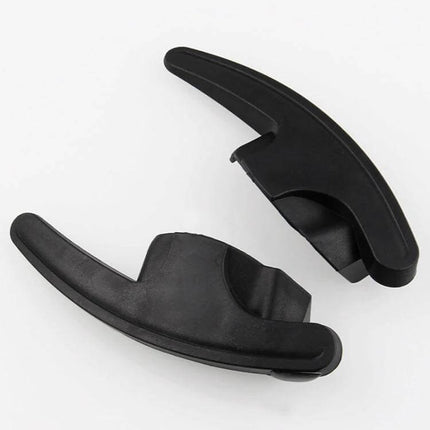 Paddle Shift Extensions for Volkswagen Golf and Passat Driving - black aftermarket paddle extenders for improved steering wheel shifting